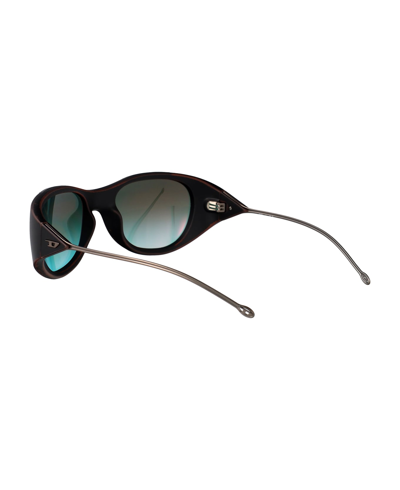 Diesel 0dl3003 Sunglasses - Green Gradient Brown Mirror Red