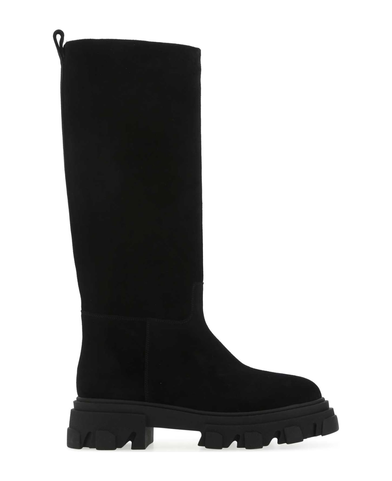 GIA BORGHINI Black Suede Perni07 Boots - 5000