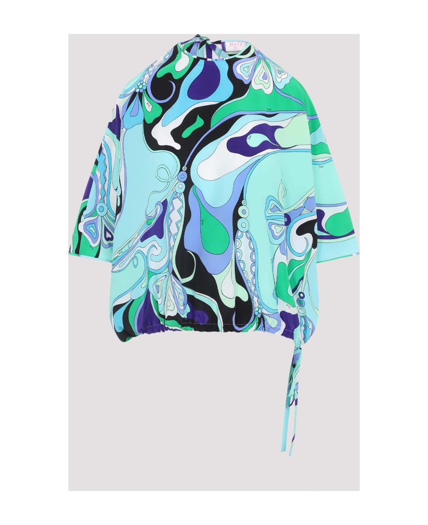 Pucci Orchidee Blouse - Verde Lilla