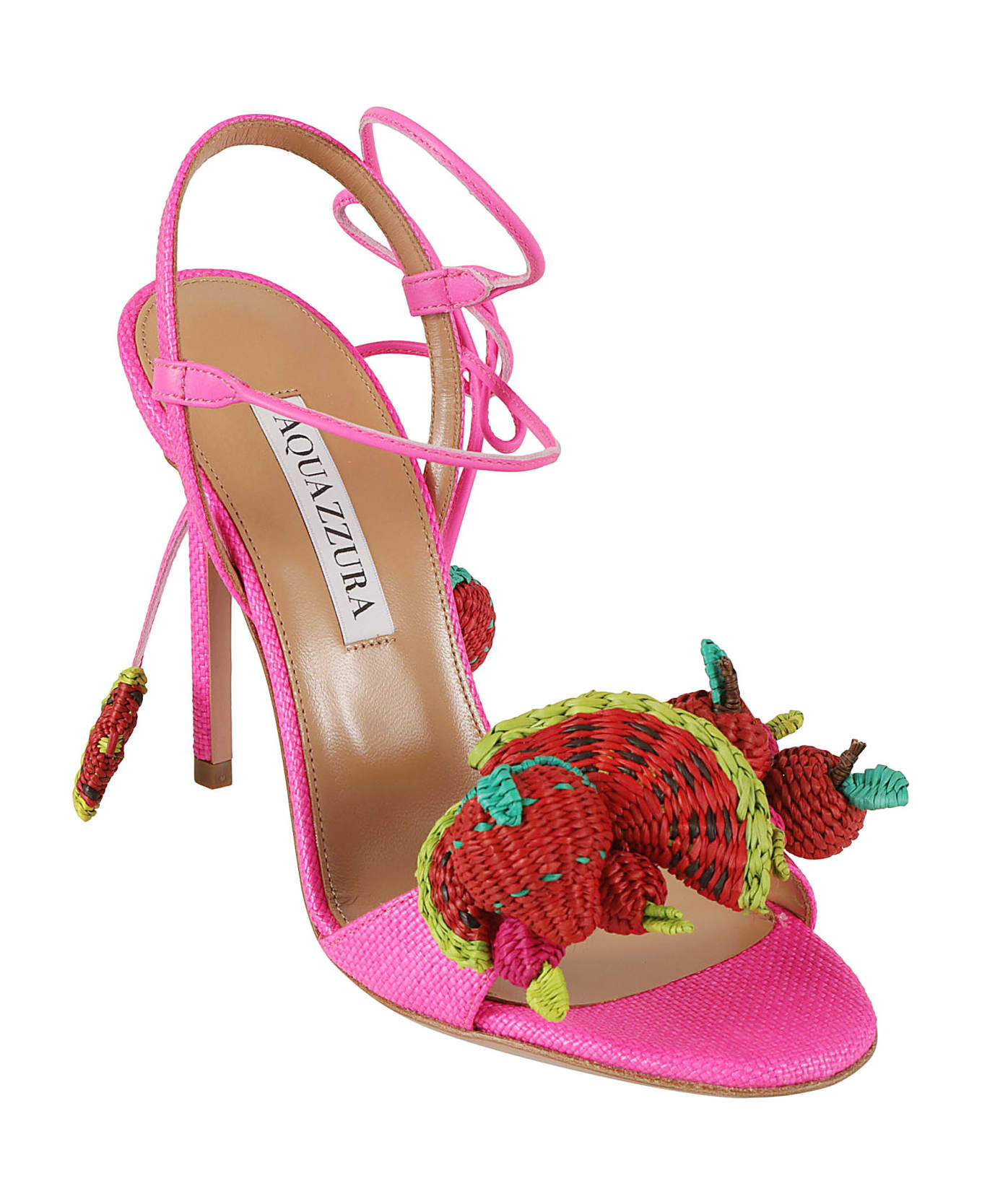 Aquazzura Strawberry Punch Sandals - Ultra Pink