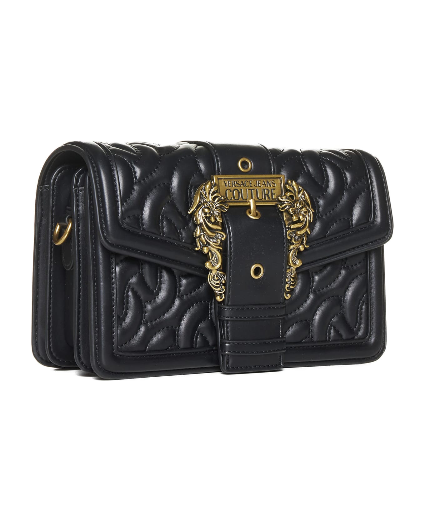 Versace Jeans Couture Drew Baroque Crossbody Bag - Black