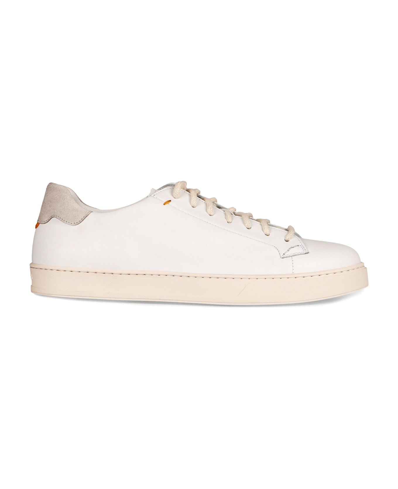 Doucal
s Leather Sneakers - White