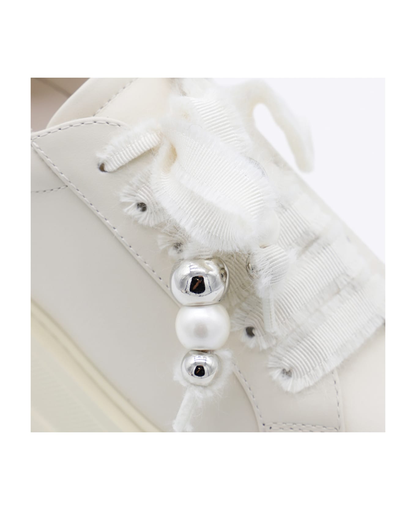 Casadei Milk Leather Nexus Sneakers - MILK
