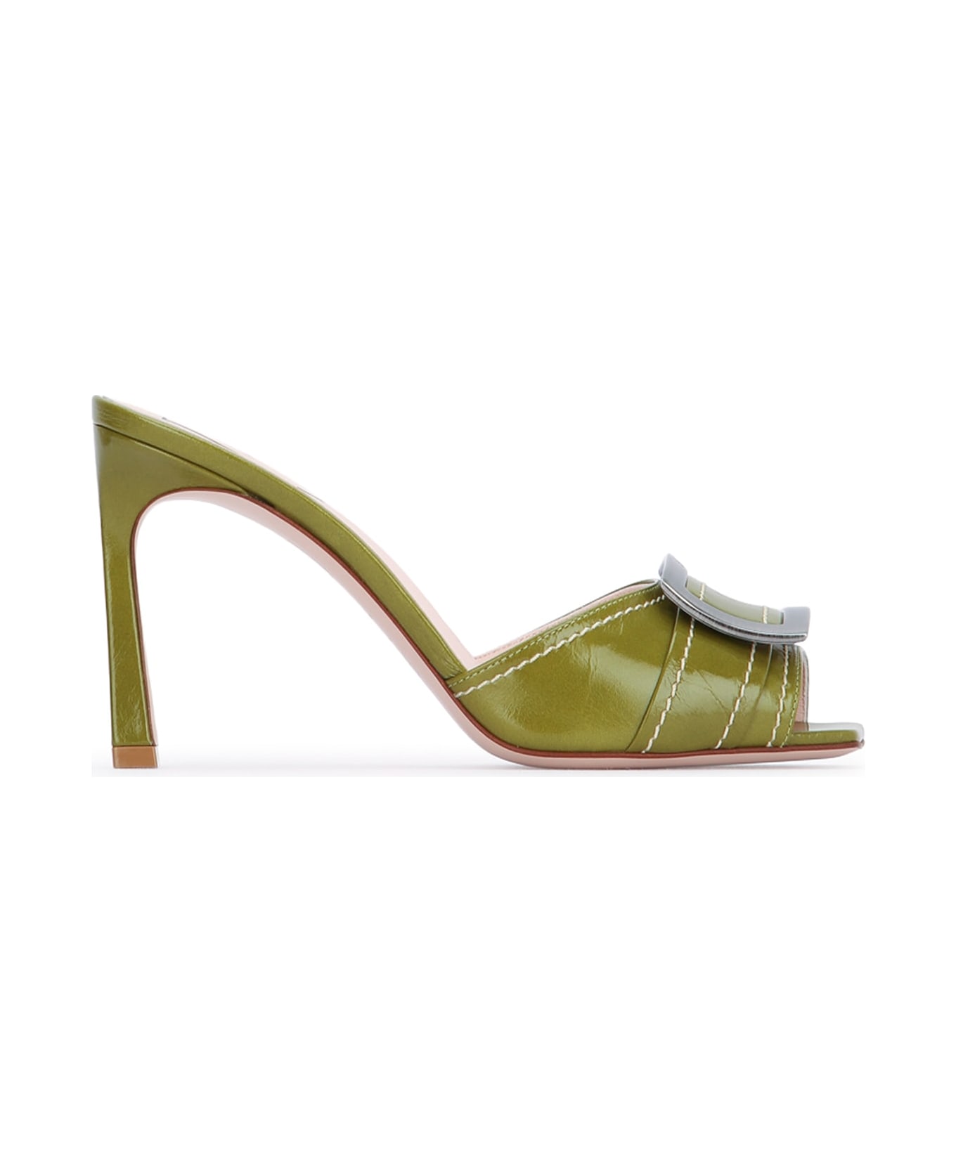 Roger Vivier Trompette Stitching Mule 85 - CALLAGREEN