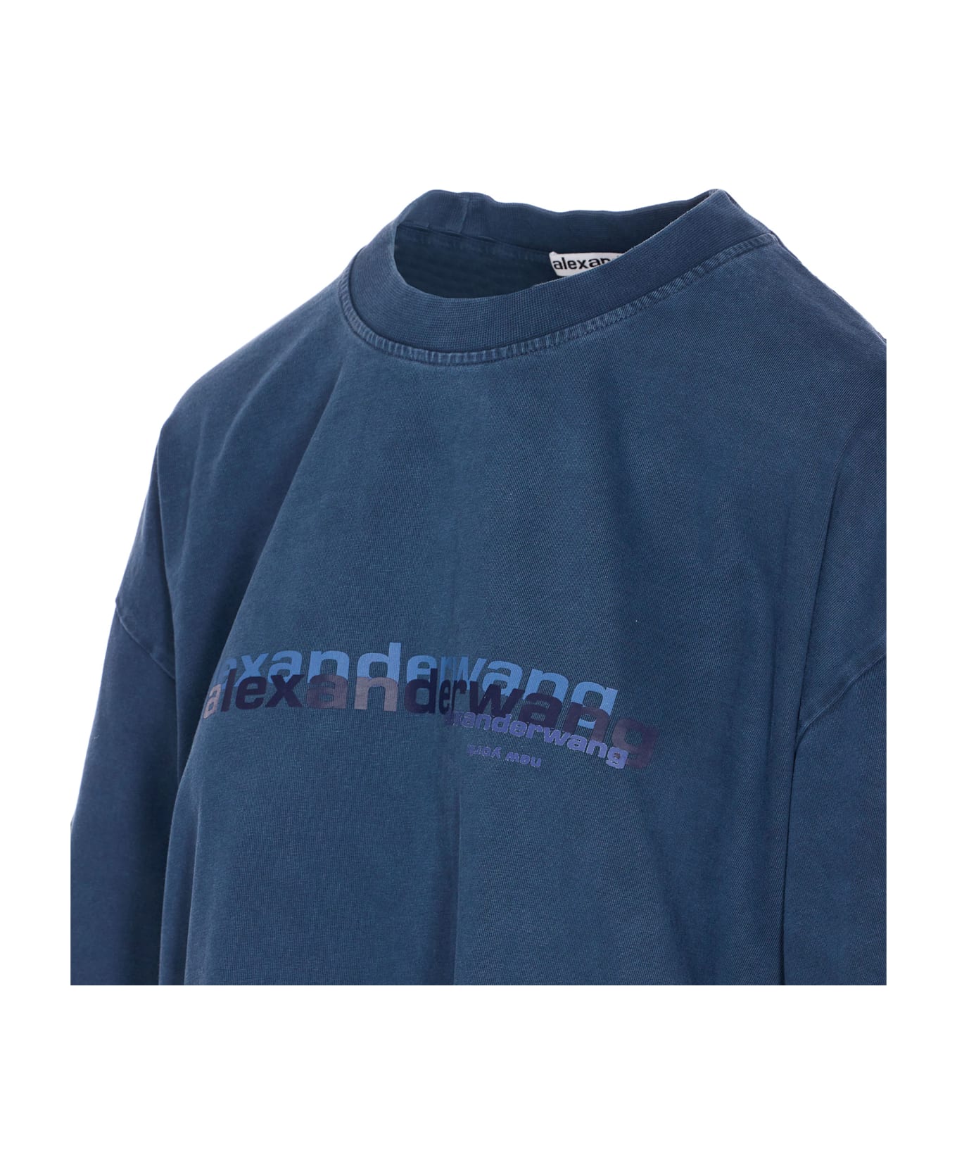 Alexander Wang Oversize Logo T-shirt - Blue