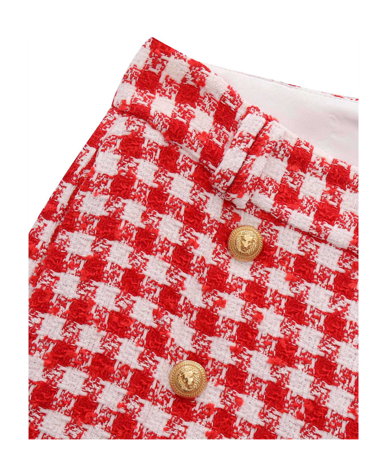 Balmain Suit Shorts - RED