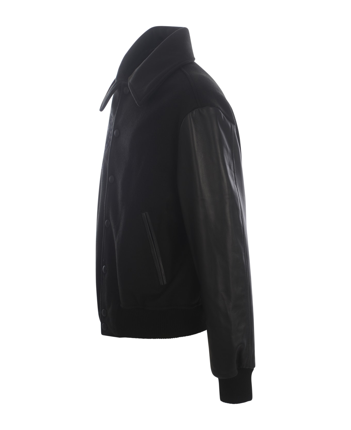 Family First Milano College Jacket Family First In Polyester - Nero