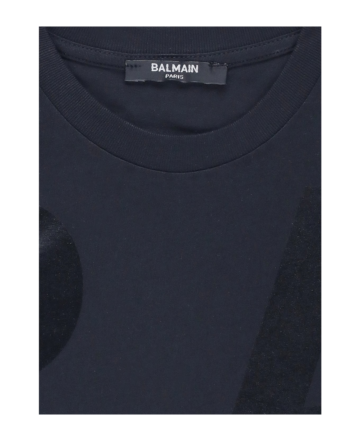 Balmain T-shirt With Logo - Black Tシャツ＆ポロシャツ