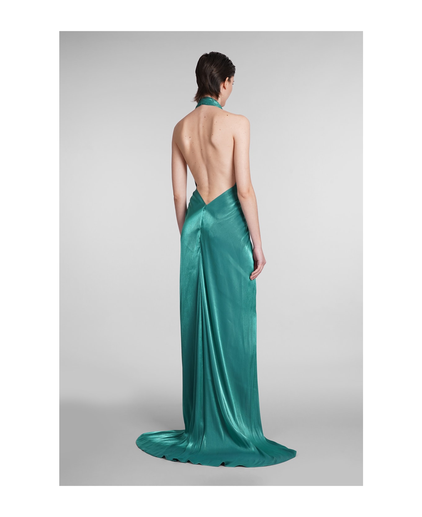 Costarellos Colette Dress In Green Polyester - green