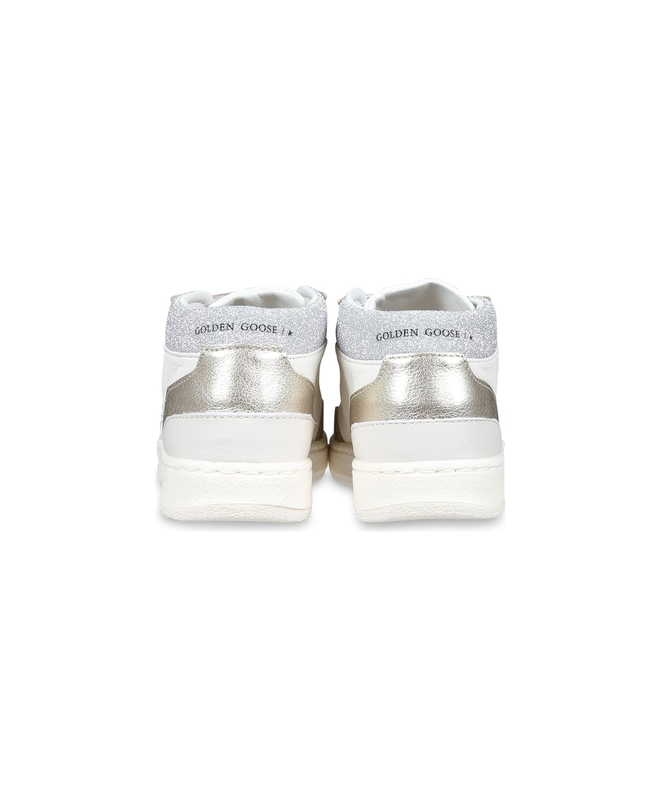 Golden Goose White Sneakers For Girl With Star - White