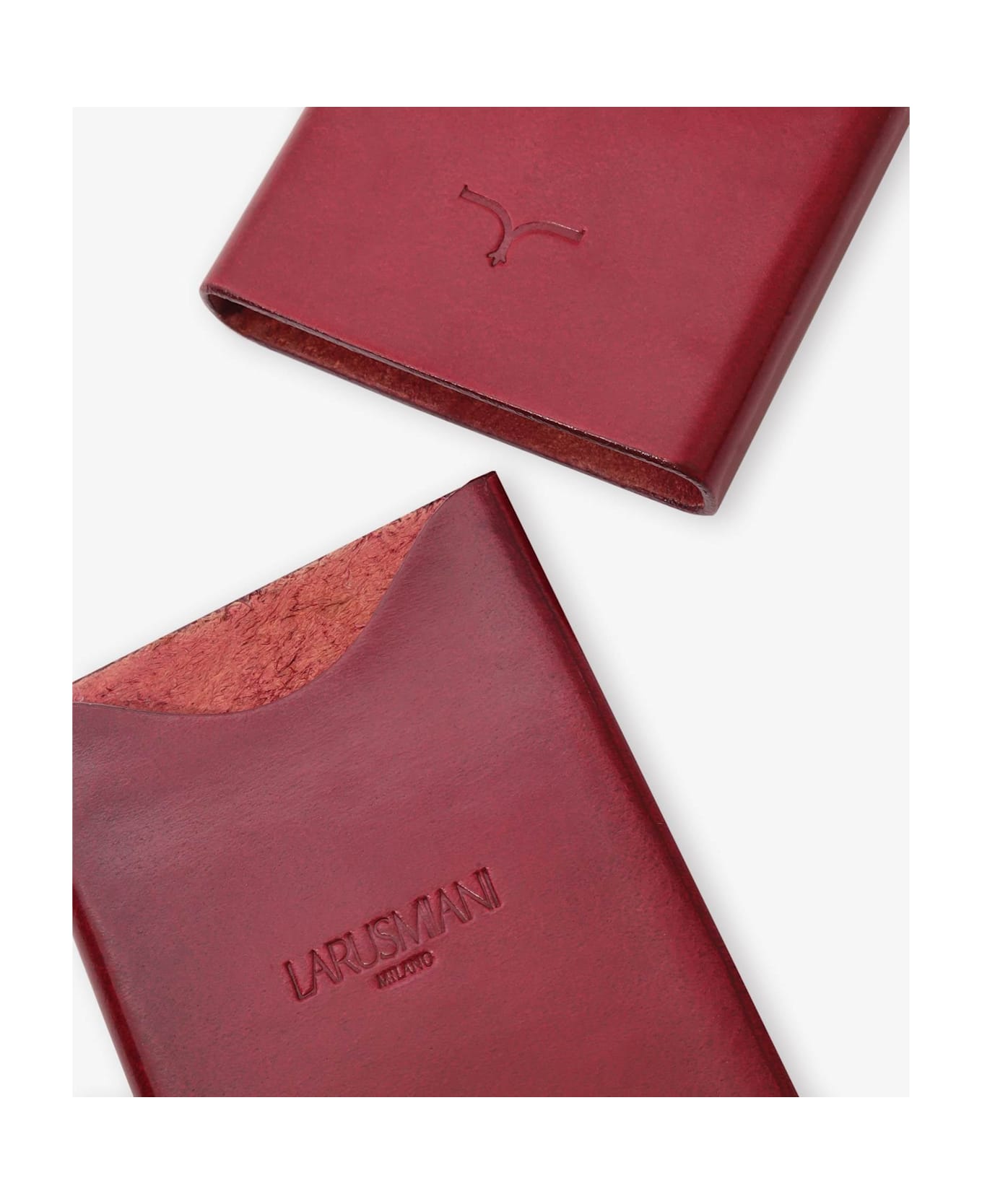 Larusmiani Cardholder Wallet - Red