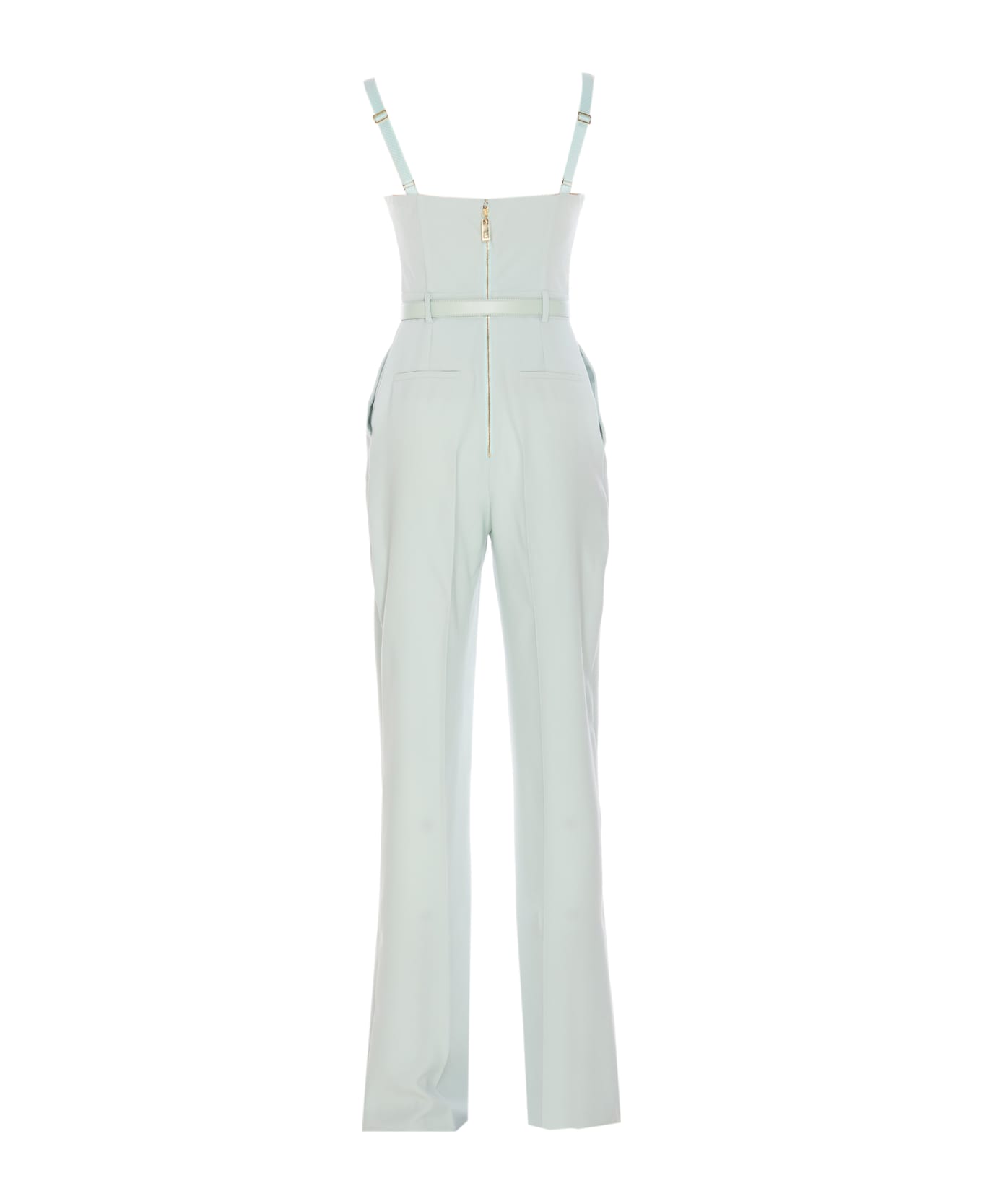 Elisabetta Franchi Elegant Light Blue Jumpsuit - LIGHT BLUE