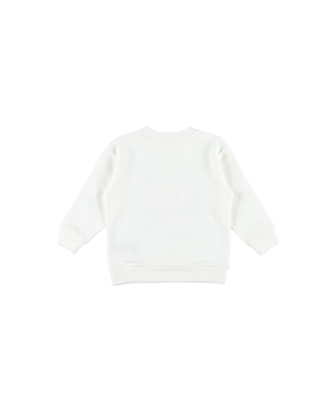 Gucci Kids White Cotton Crewneck Sweatshirt - White
