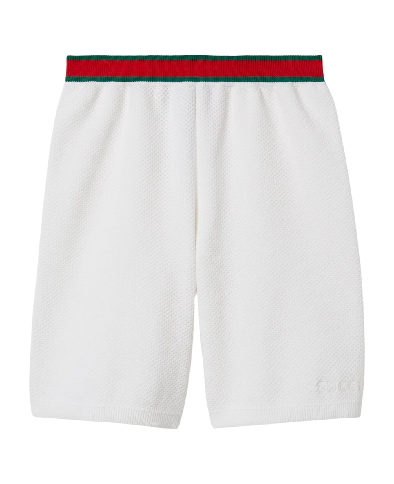 Gucci J Bermuda - White Green Red