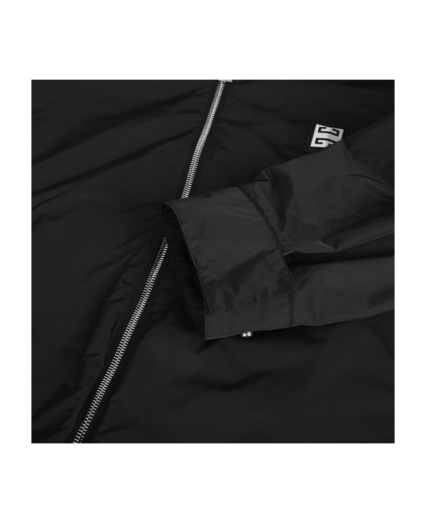 Givenchy Hooded Windbreaker Jacket - Black