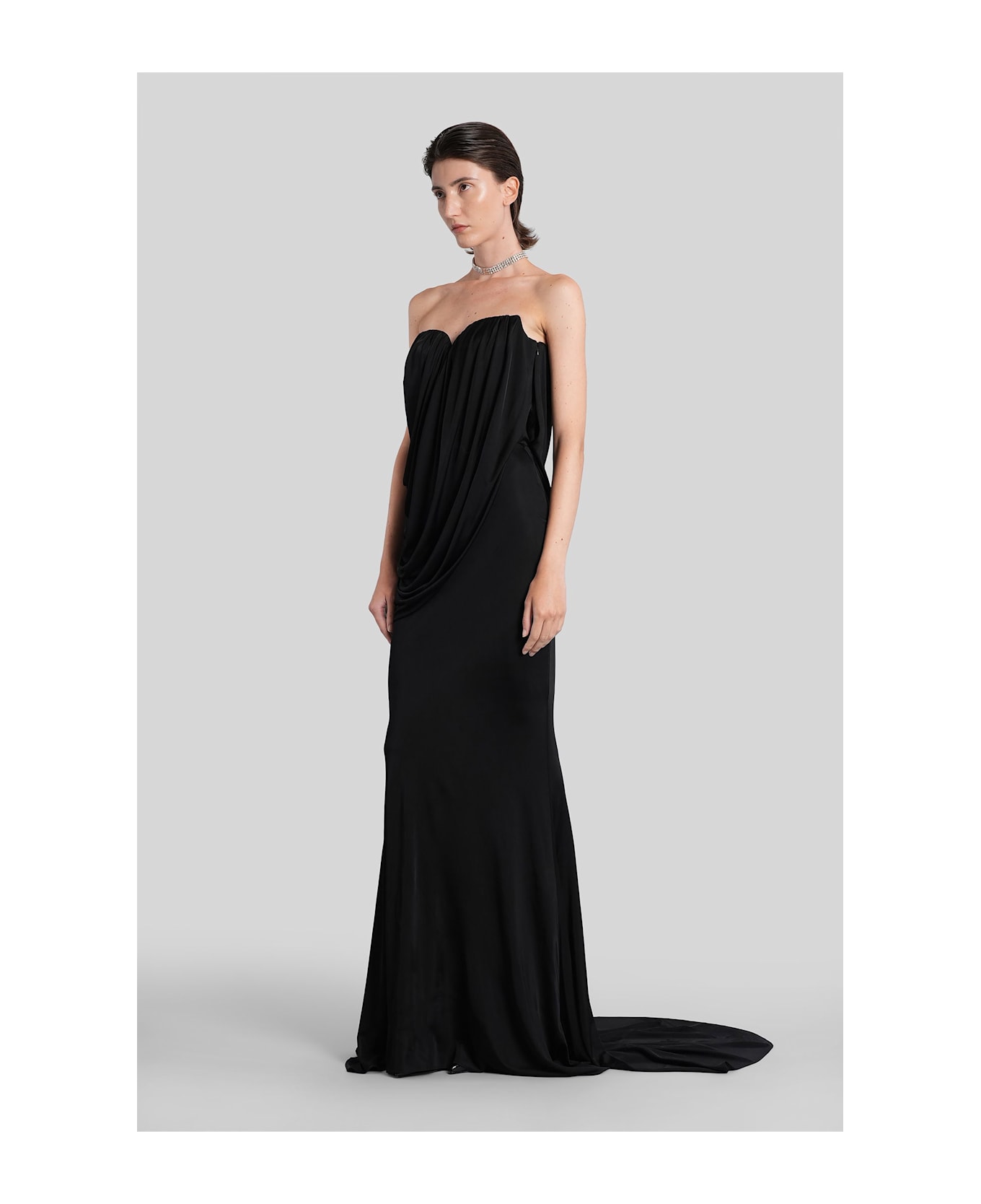 Giuseppe di Morabito Long Dress In Black Viscose - black