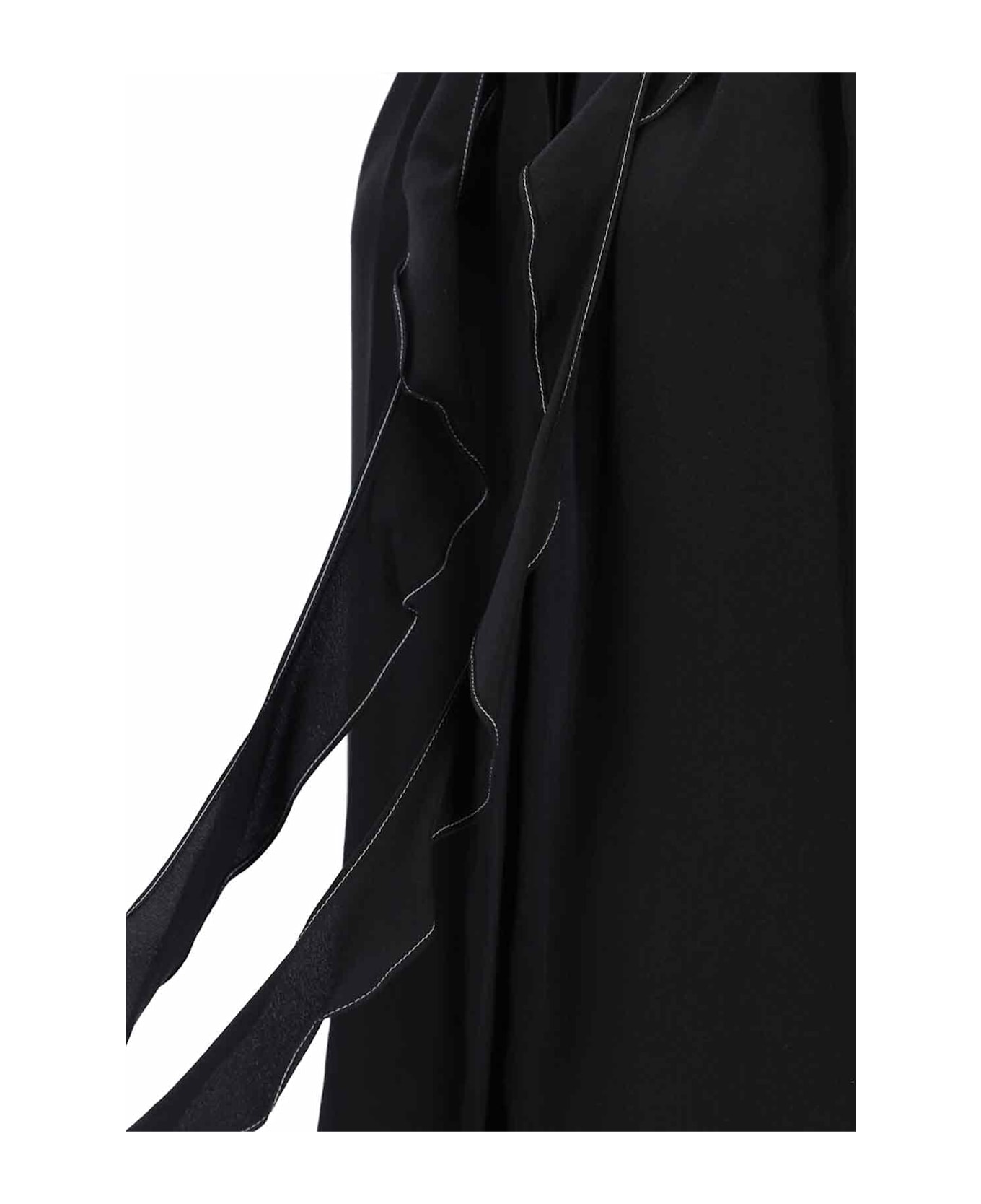 Victoria Beckham Shirt With Ruffles - Black