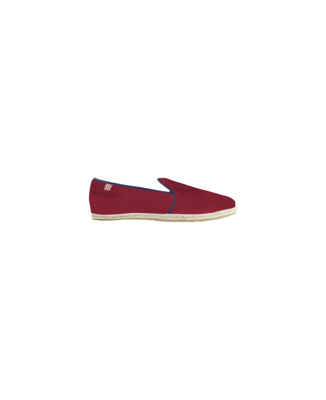 MC2 Saint Barth Red And Blue Navy Canvas Shoes For Men - RED