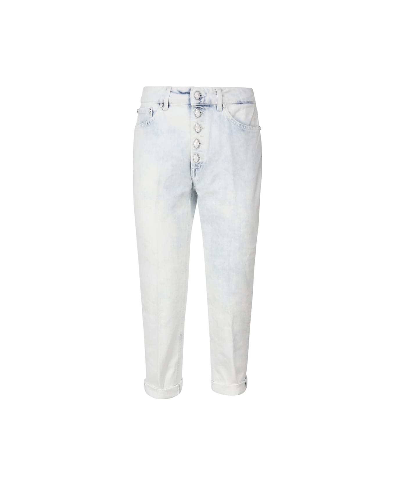 Dondup Koons Loose Jeans In Bull Stretch - White