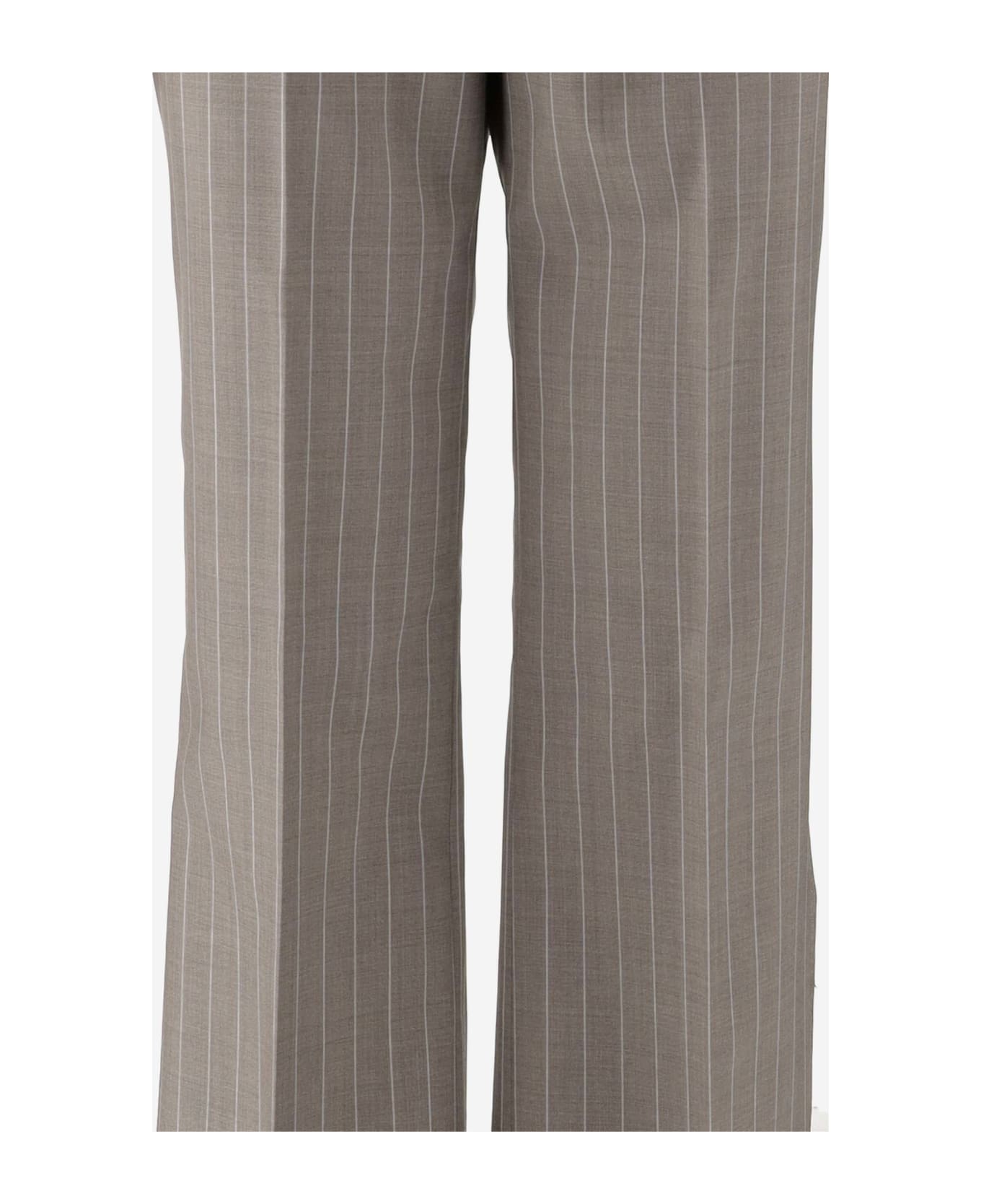 Tagliatore Virgin Wool Pinstripe Suit - Beige