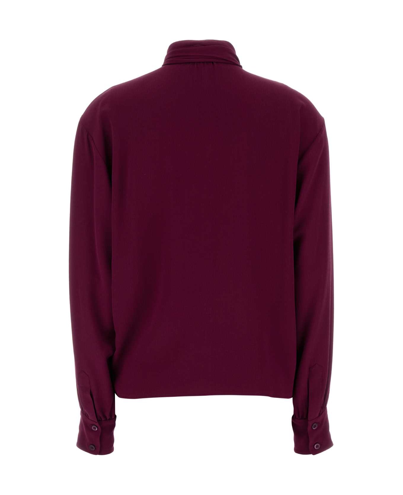 Grape Crepe Blouse