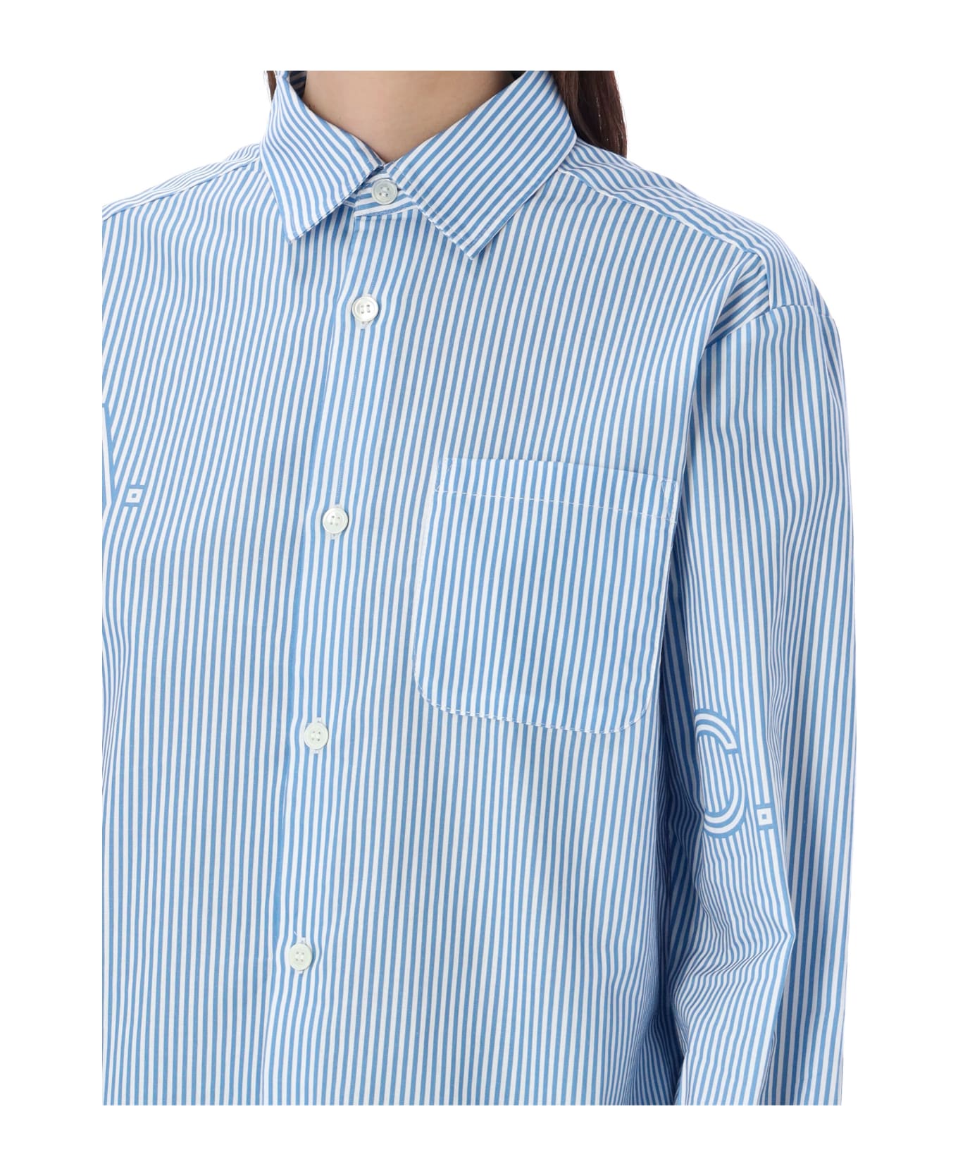 A.P.C. Sela Shirt Stripes - BLUE STRIPE