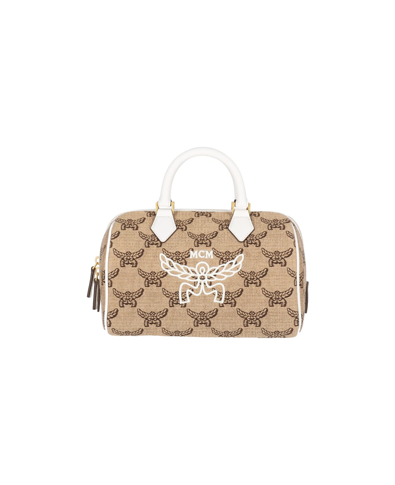 MCM Small Crossbody Bag 'ella Boston' - NEUTRALS