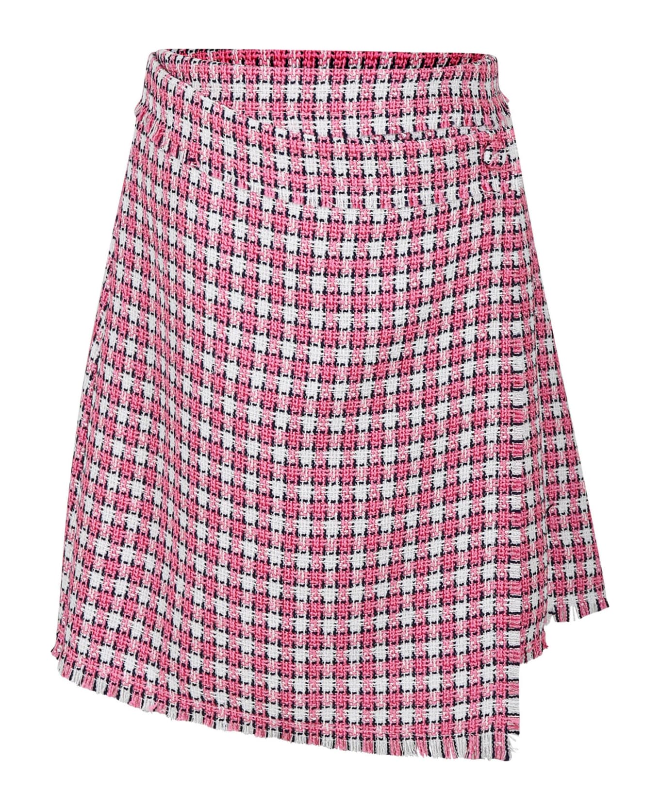 MSGM Pink Skirt For Girl With Logo - Pink