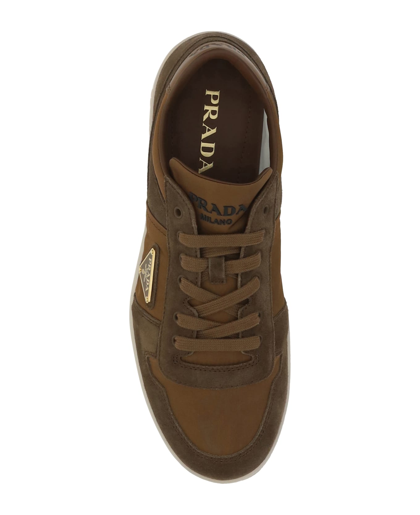 Prada Downtown Sneakers - Mogano+corinto