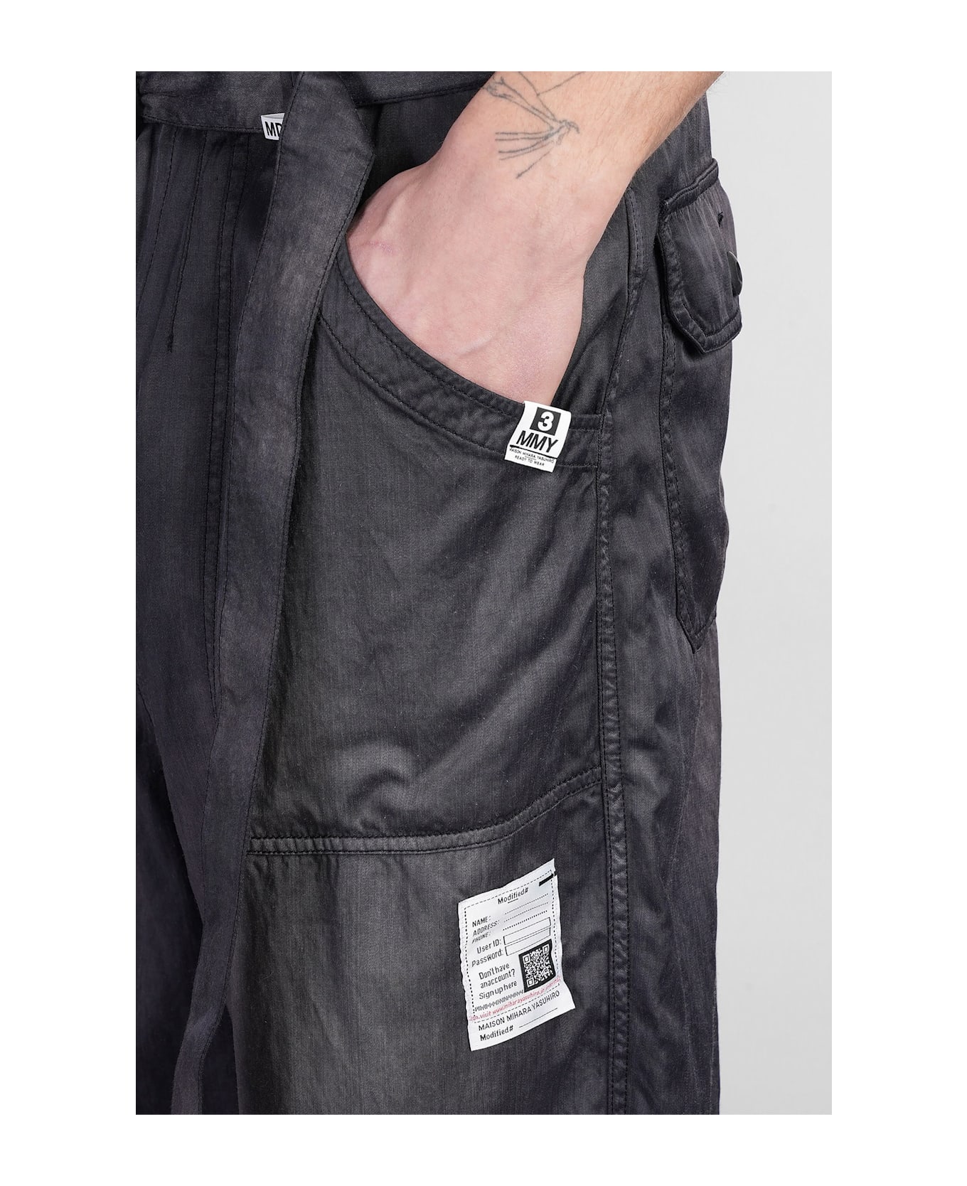 Mihara Yasuhiro Shorts In Black Rayon - black