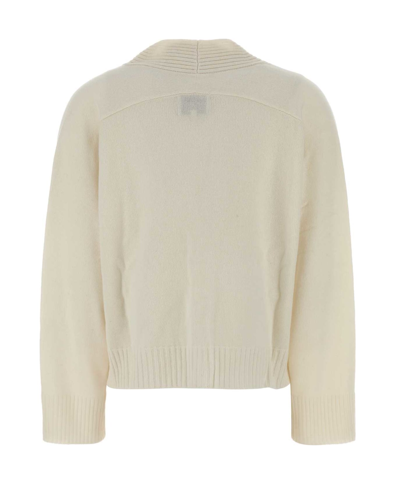 Loulou Studio Ivory Cashmere Oversize Kaia Cardigan - IVORY