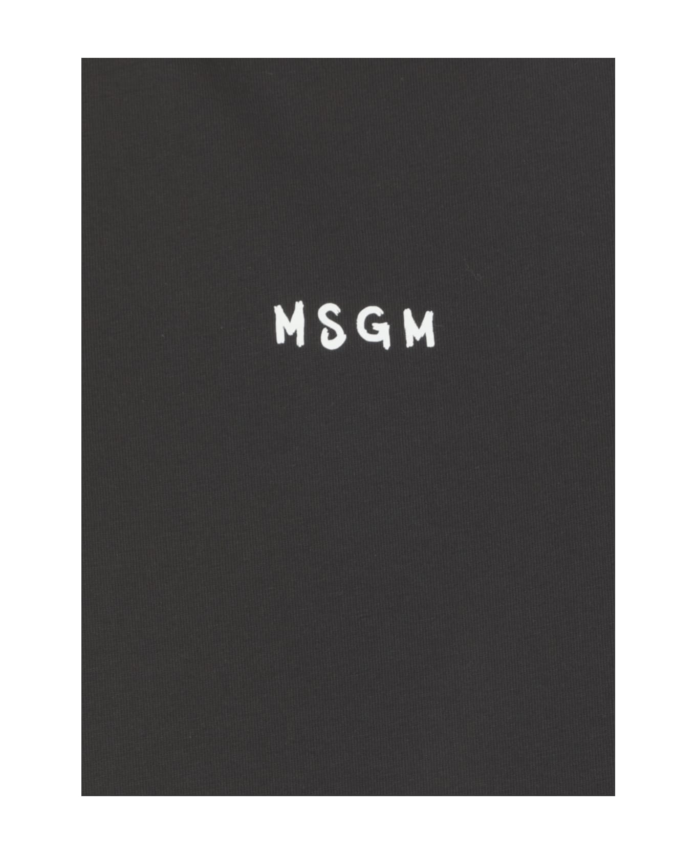 MSGM T-shirt With Logo - Black
