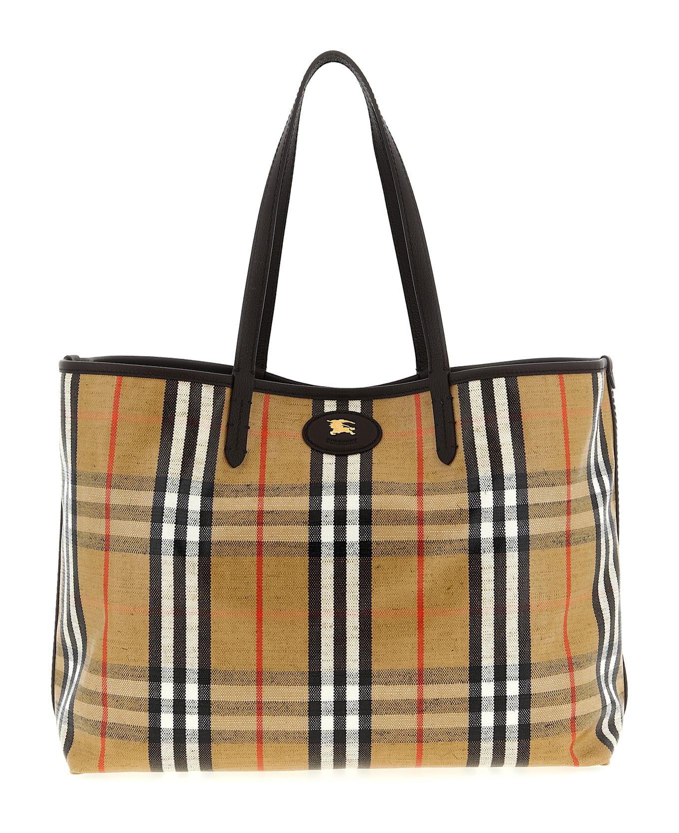 Burberry Medium 
highlands
 Shopping Bag - Beige