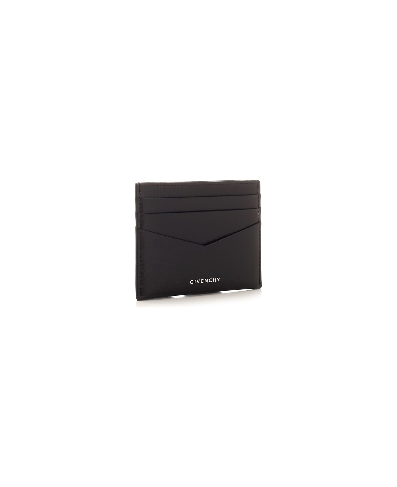 Givenchy Black Leather Card Holder - Black