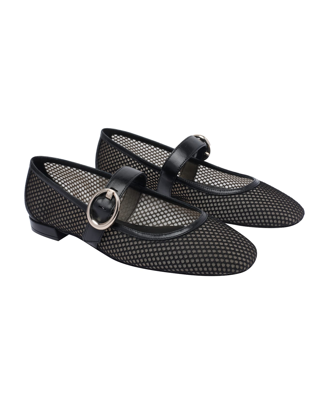 Stuart Weitzman Arabella Mary Jane Ballets - Black