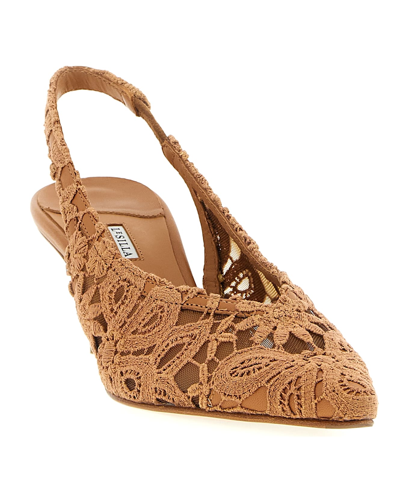 Le Silla 'chantilly' Slingback - Brown