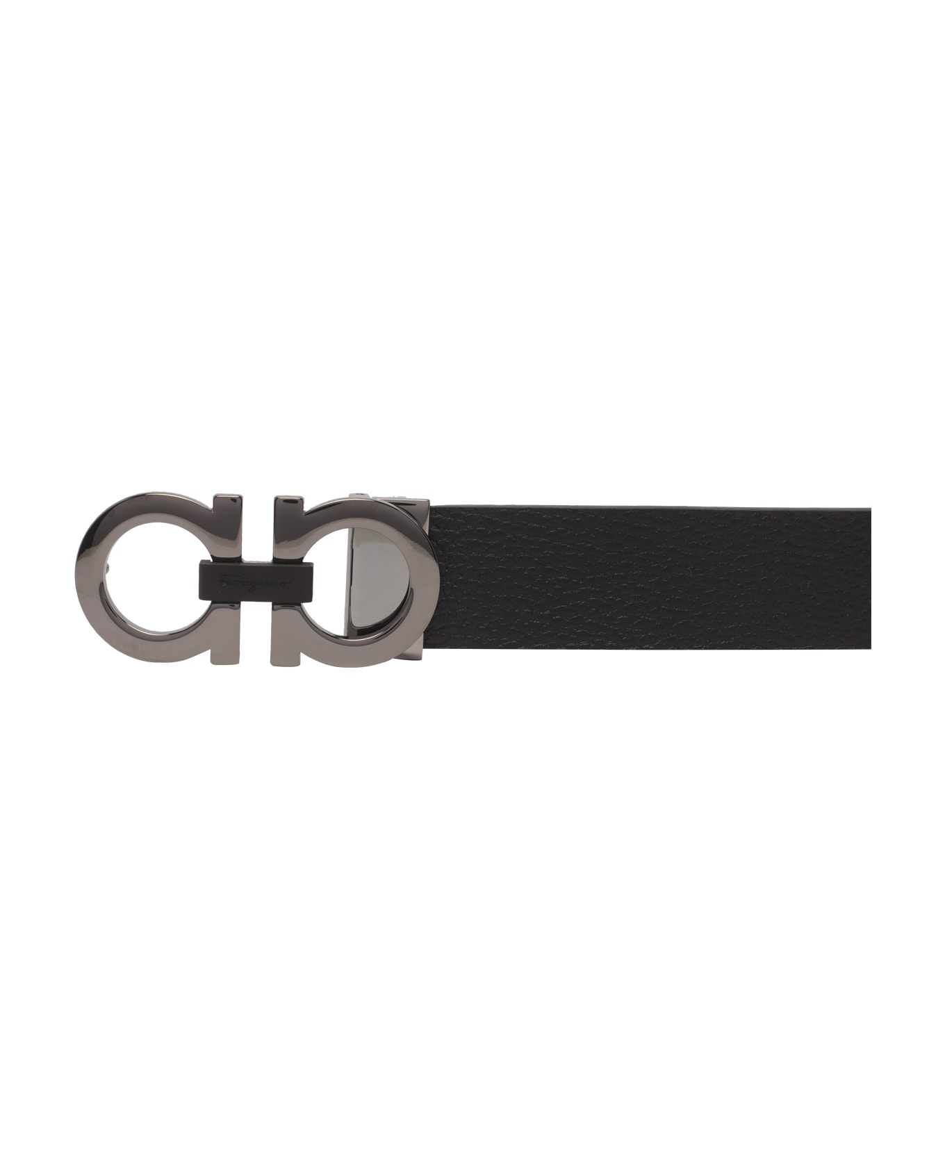 Ferragamo Reversible Gancini Belt - Black
