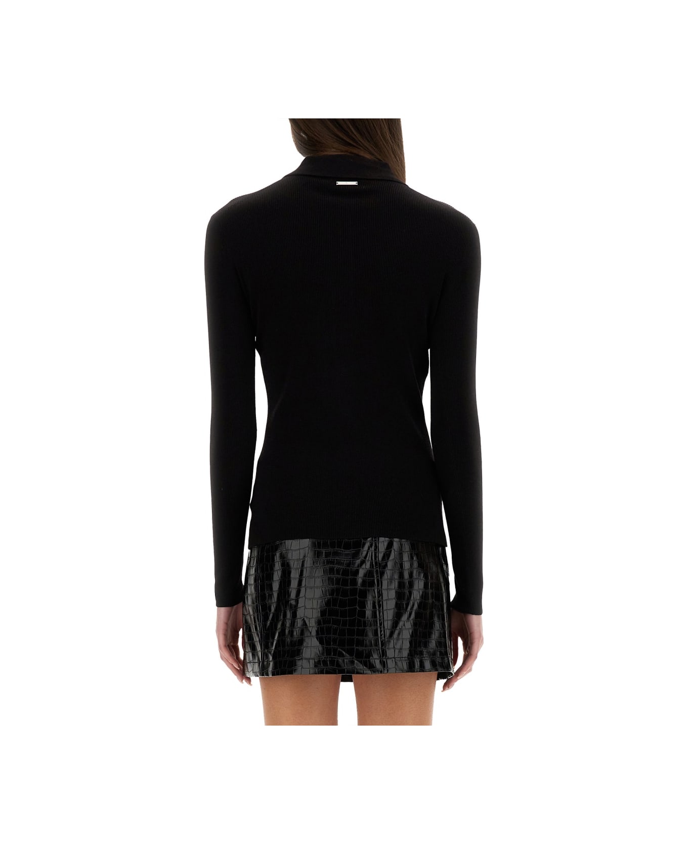 Michael Kors Ribbed Cardigan - Black
