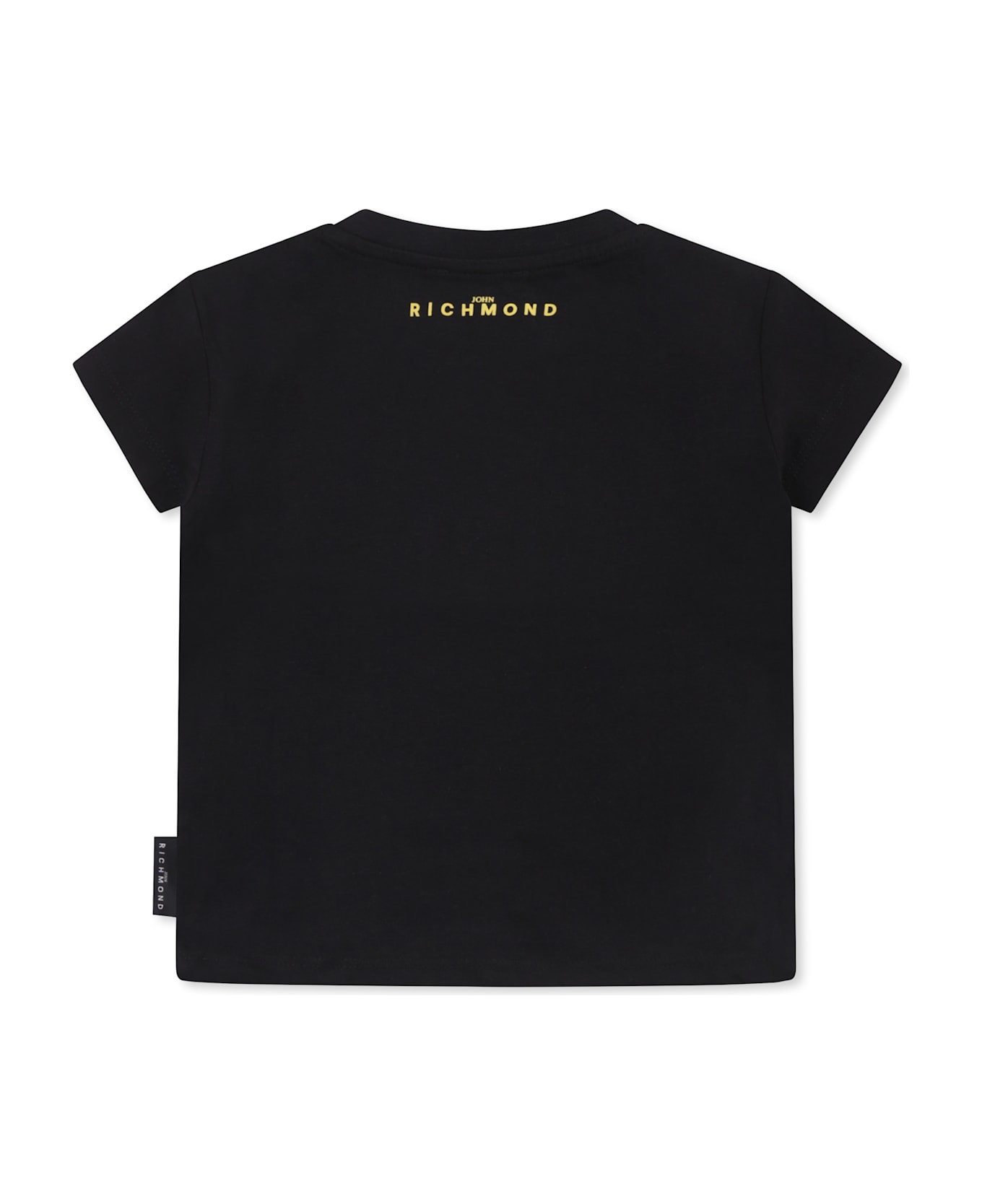 Richmond Black T-shirt For Baby Boy With Logo - Black