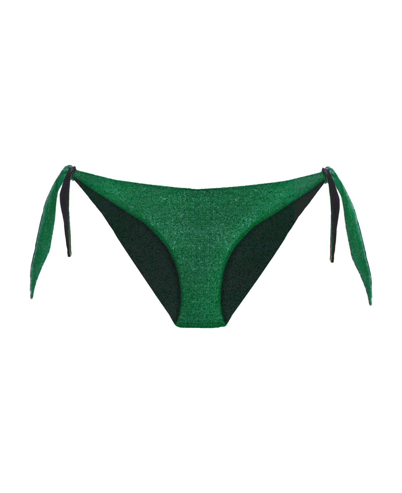 MC2 Saint Barth Woman Green Lurex Swim Briefs - GREEN