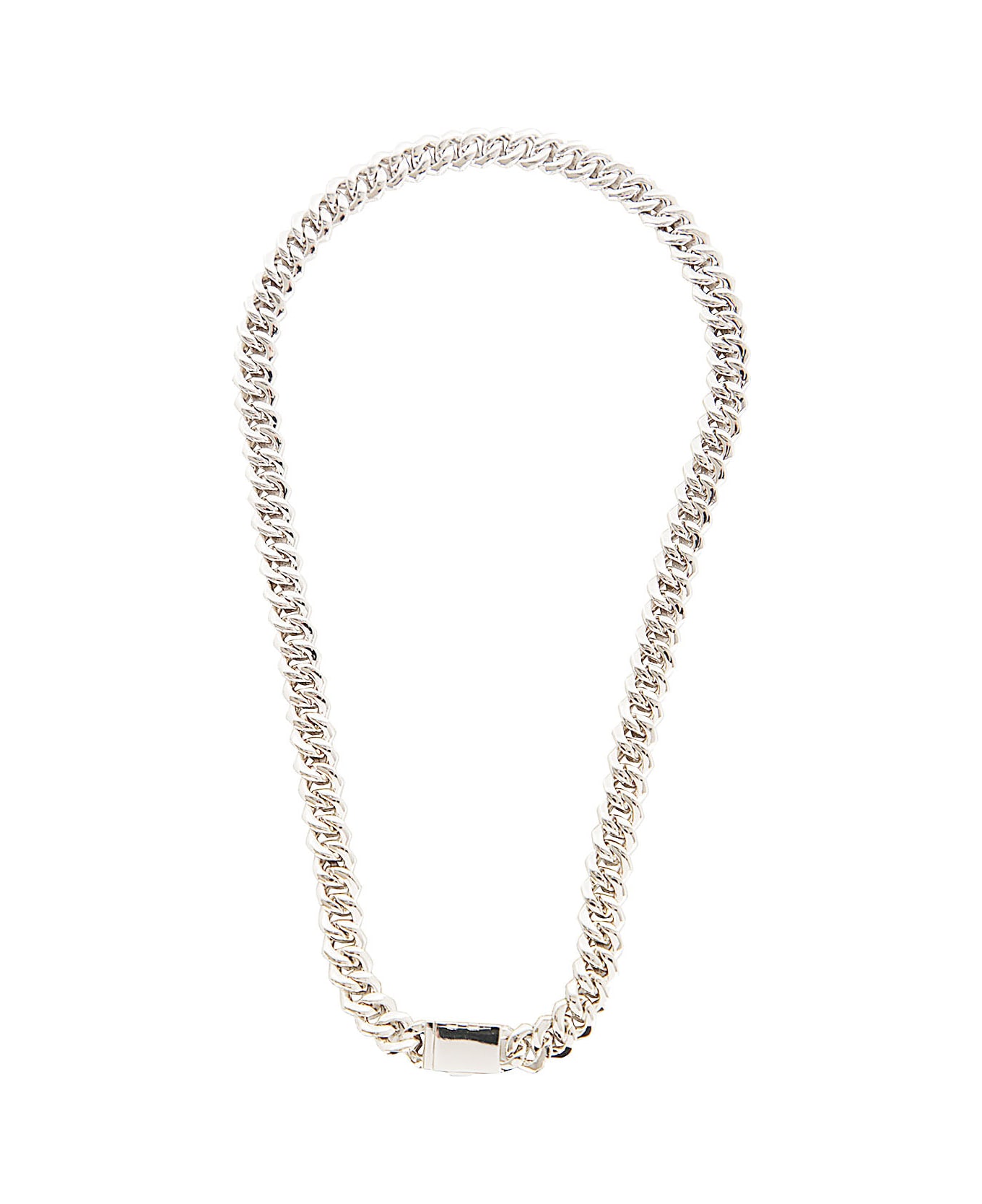 Darkai Mini Prong Pave Necklace - White