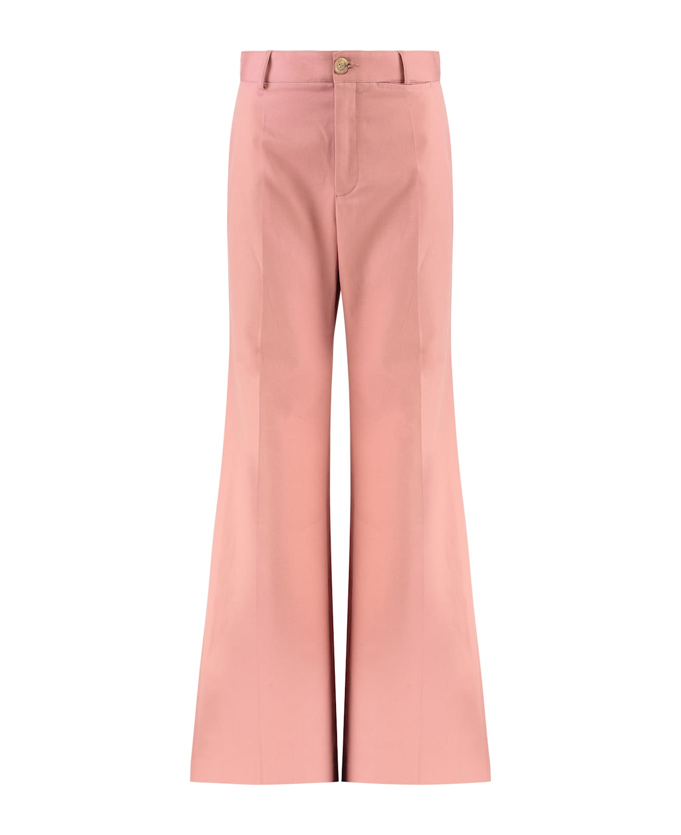 Chloé High-waist Wide-leg Trousers - Pink