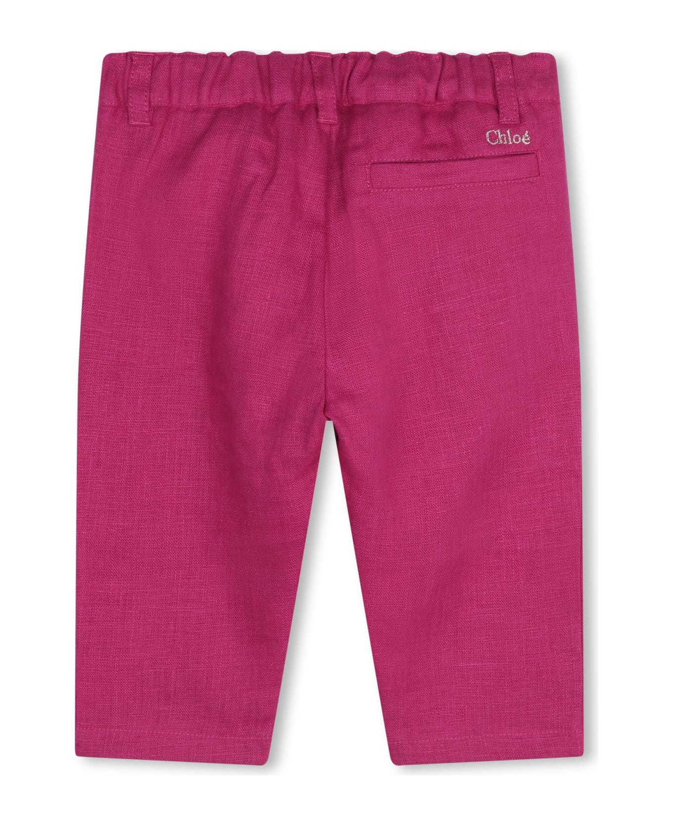 Chloé Trousers With Embroidery - Pink