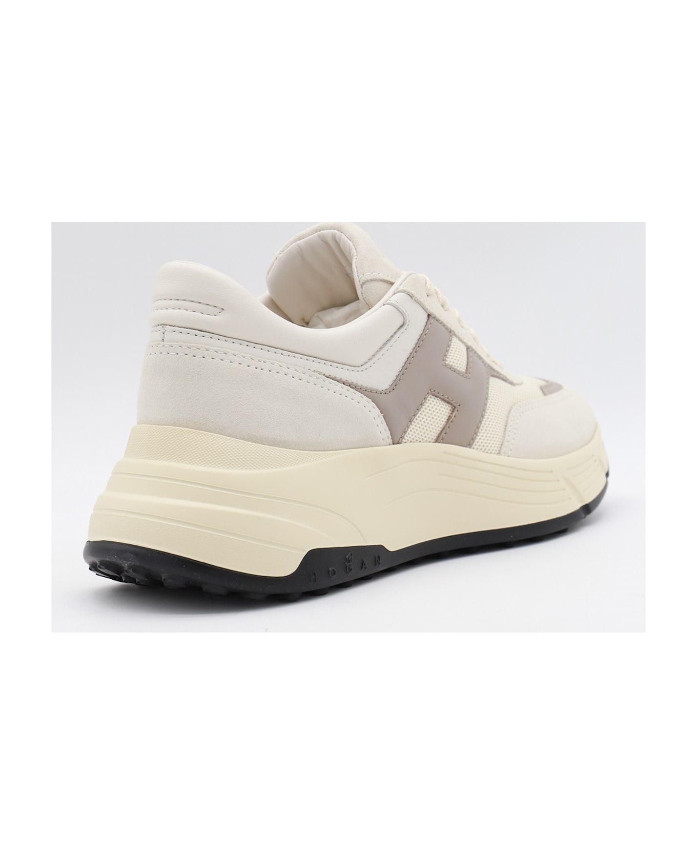 Hogan Beige And Brown Sneakers - Beige