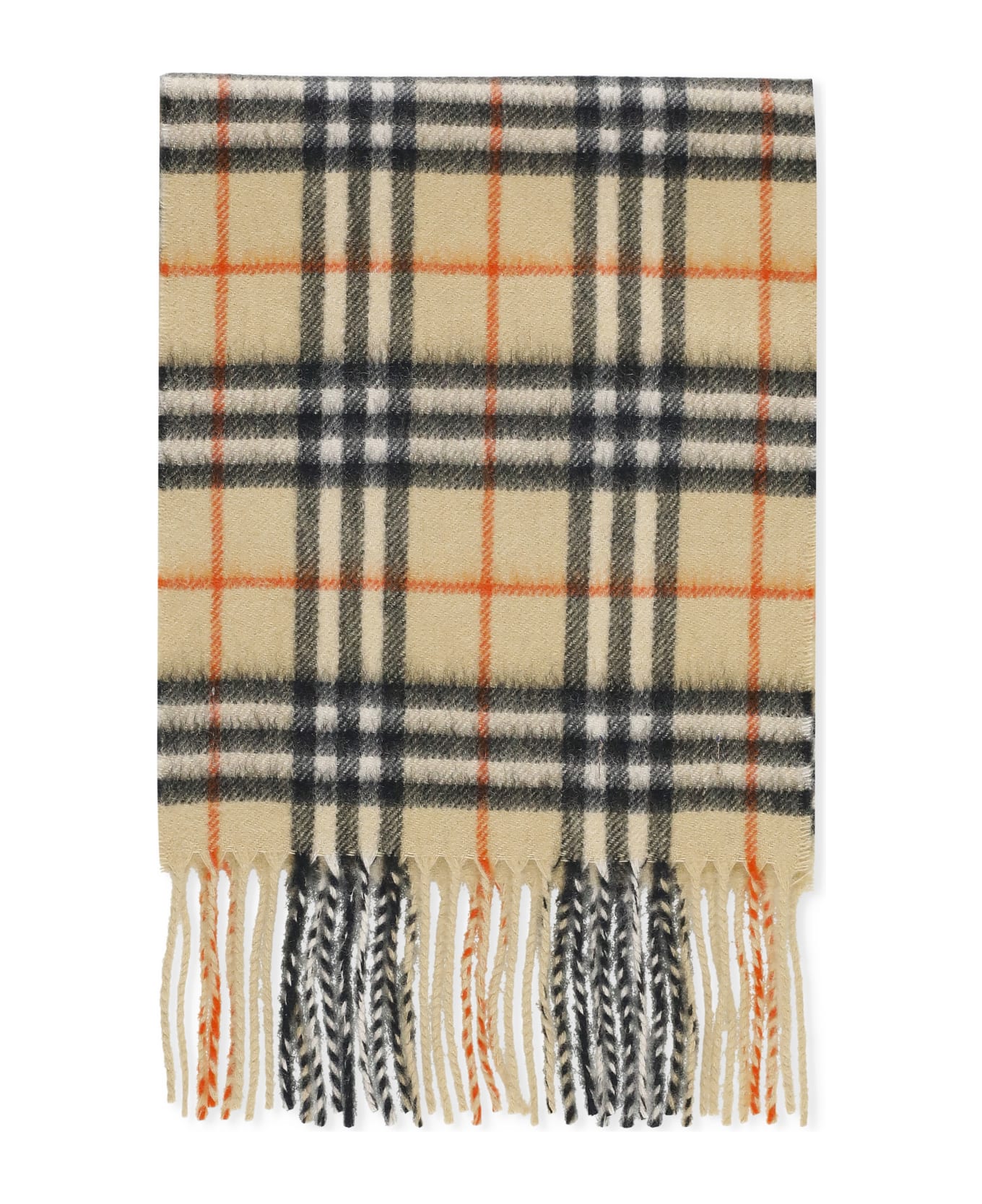 Burberry Check Scarf - Beige