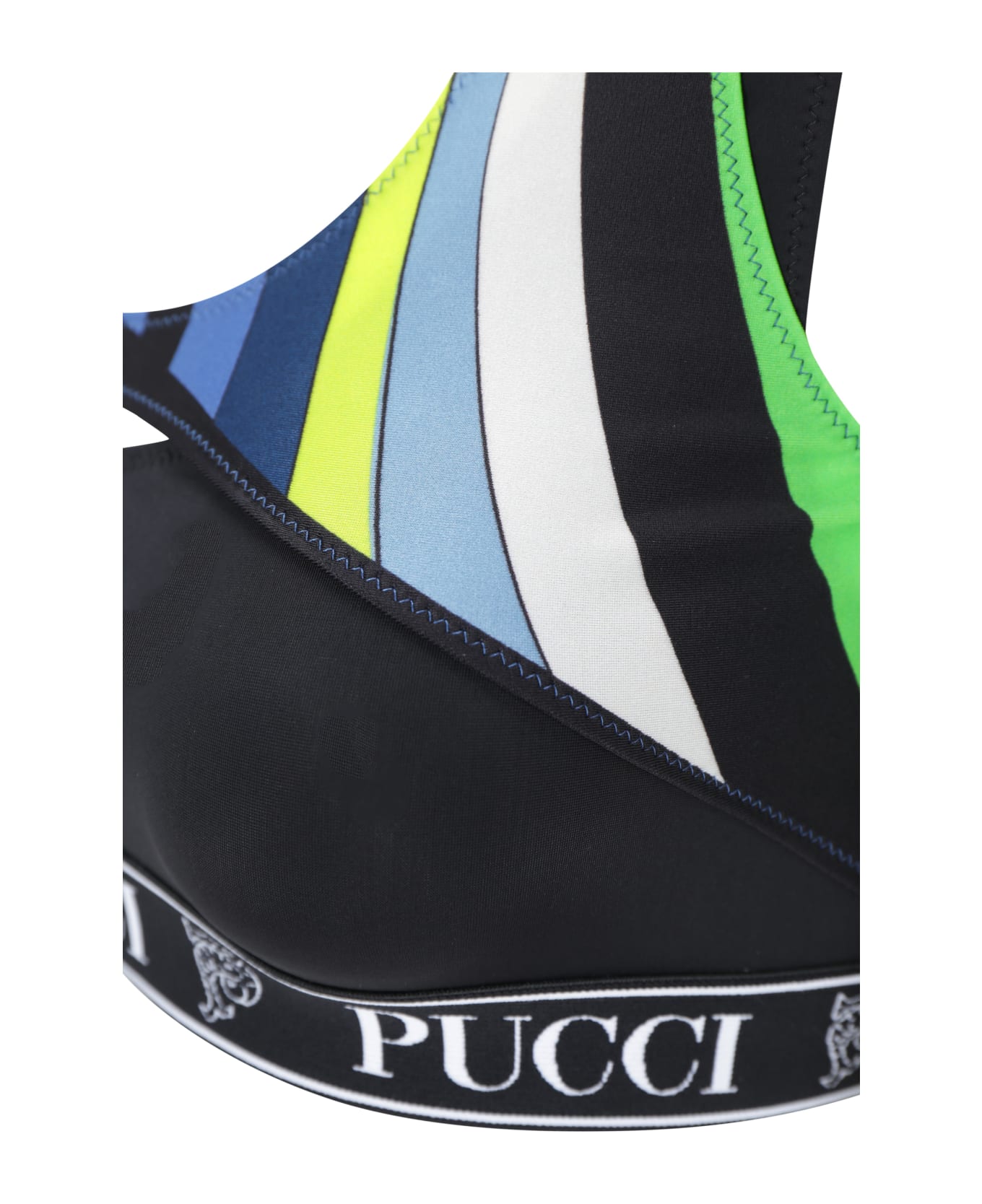 Pucci Sport Top - Verde/avio