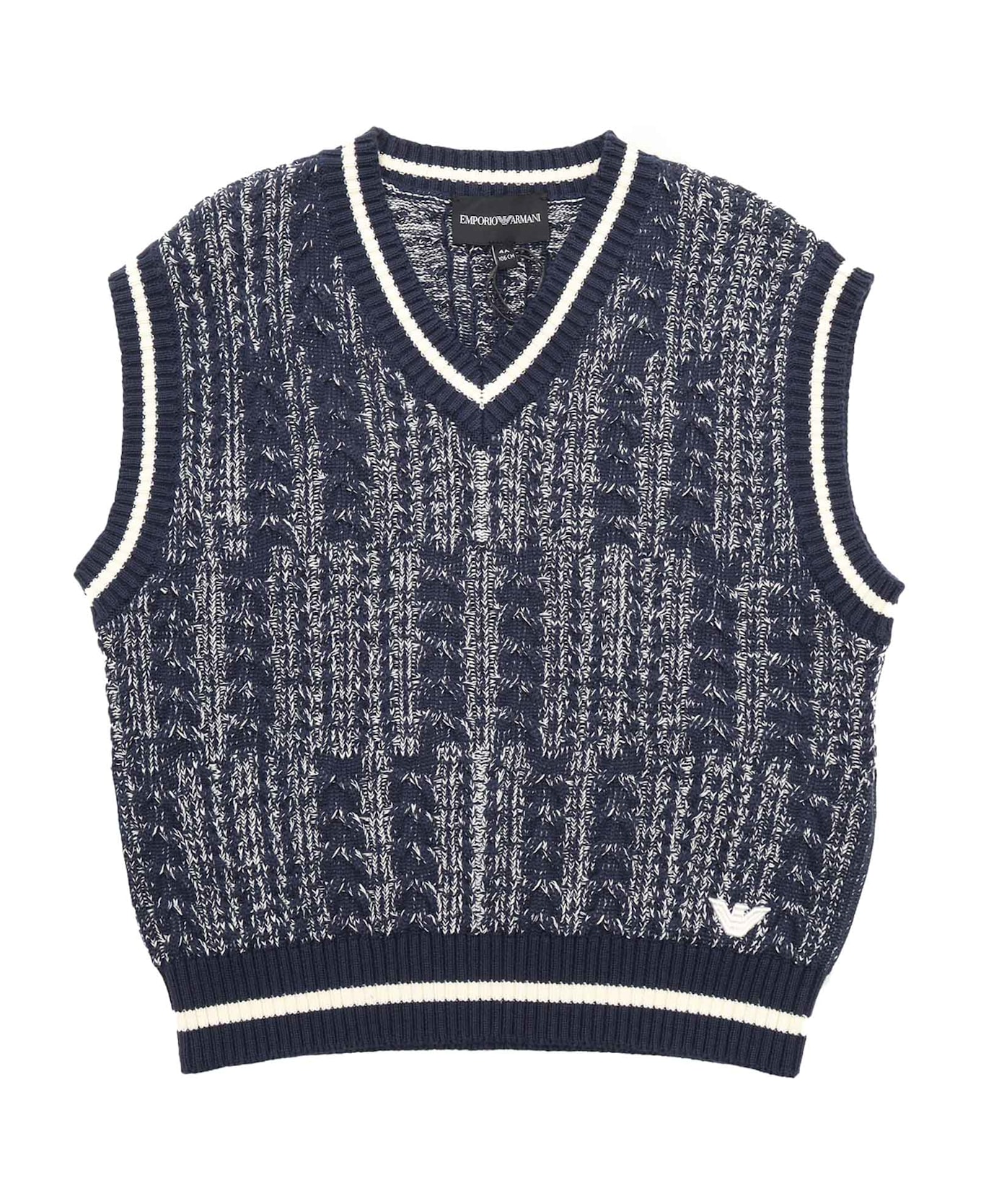 Emporio Armani Vest - Sweater - BLUE