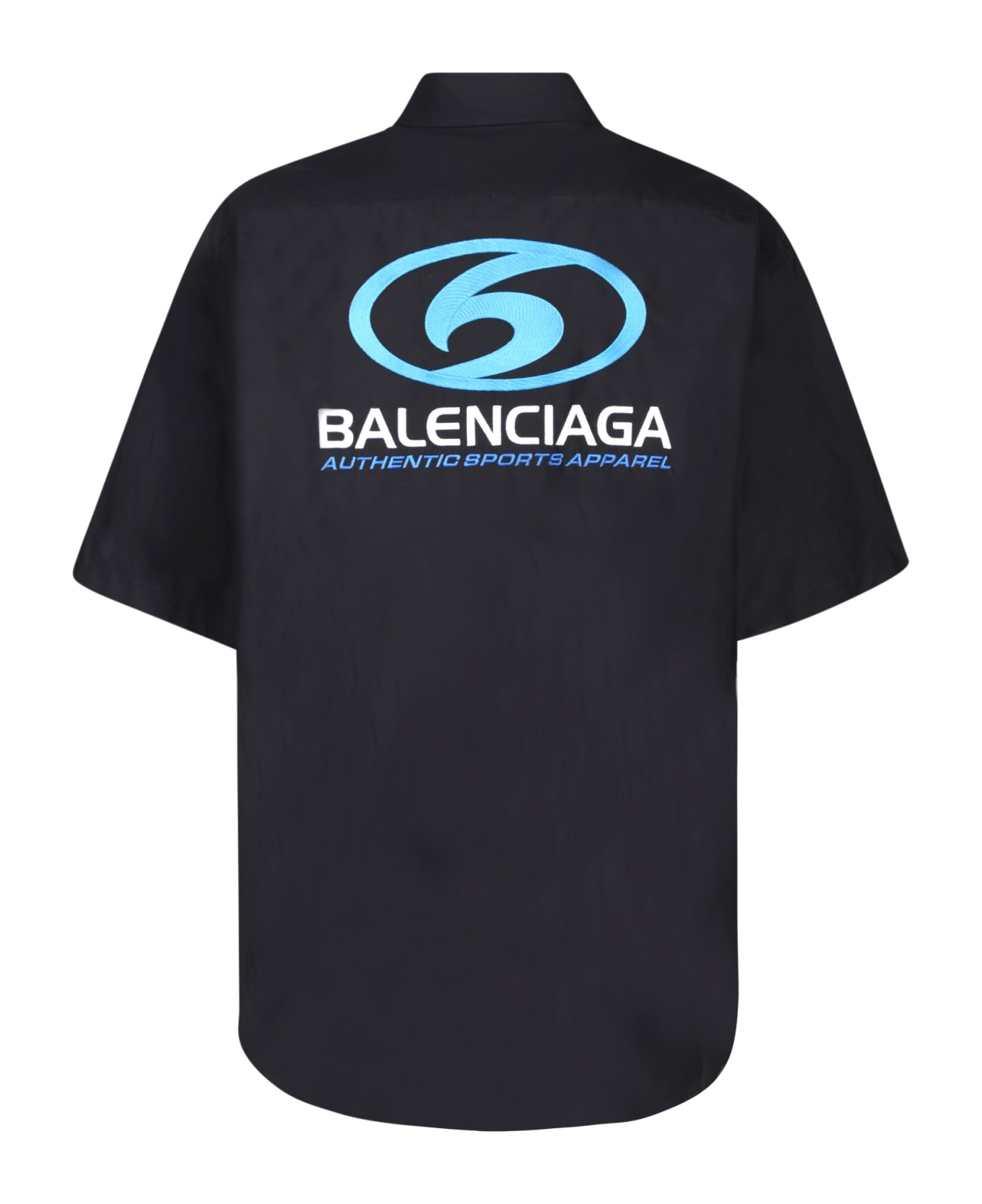 Balenciaga Collared Short-sleeve Shirt - Black シャツ