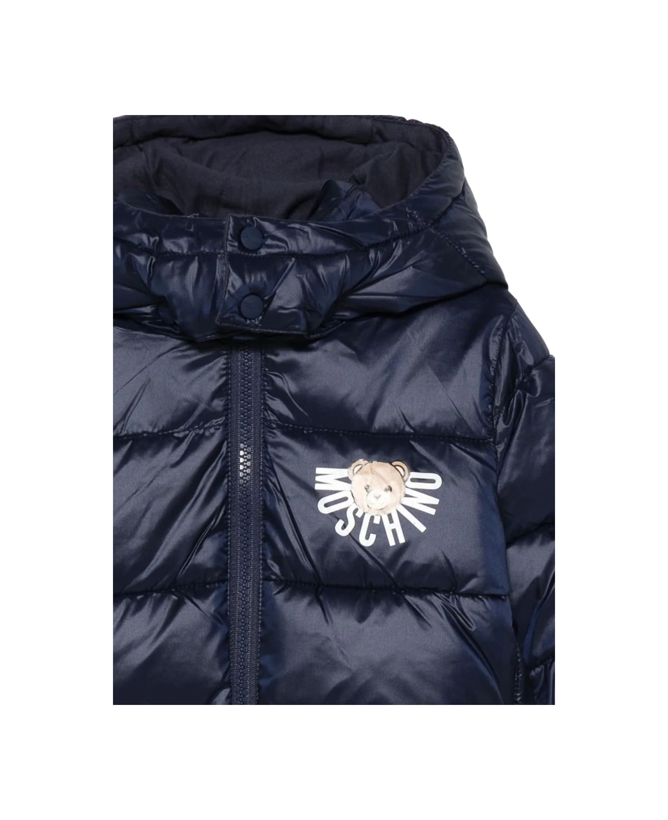 Moschino Jacket With Logo - BLUE