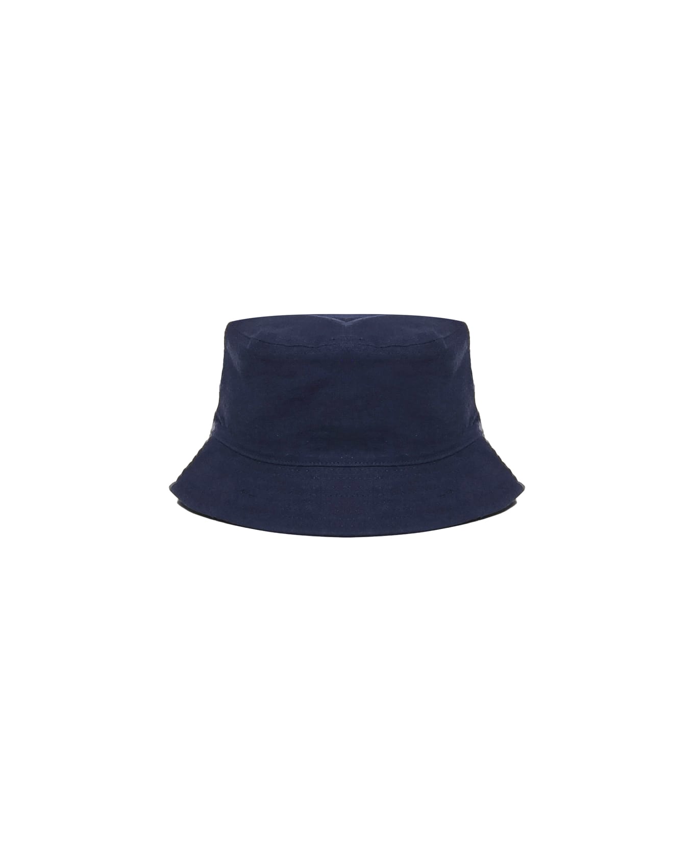 MC2 Saint Barth Bucket Hat In Linen And Cotton Blend - Blue